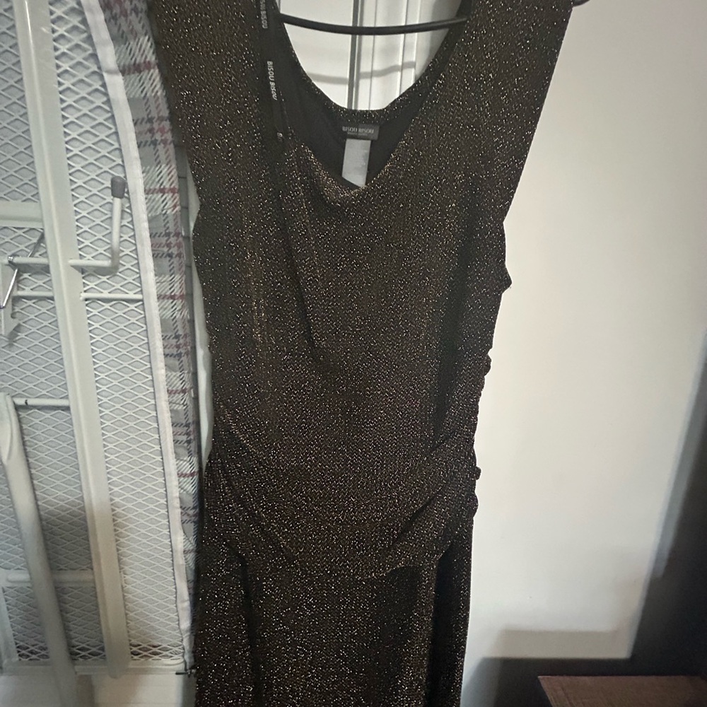 Bisou Bisou Shimmering Black Maxi Dress